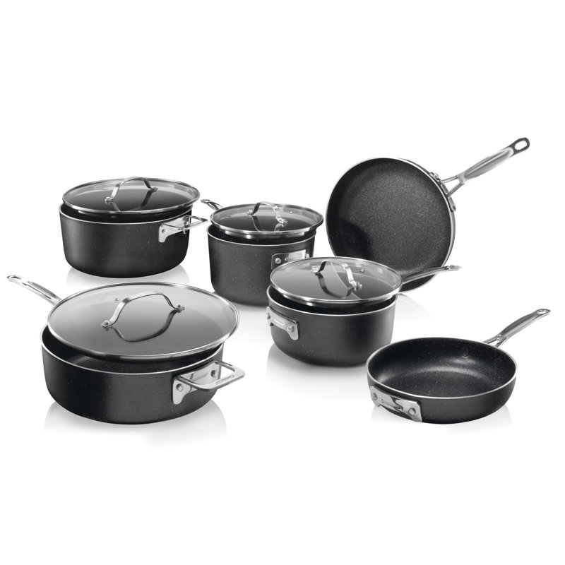 GraniteStone Granite Stone 10 Piece Aluminum Non Stick Stackable